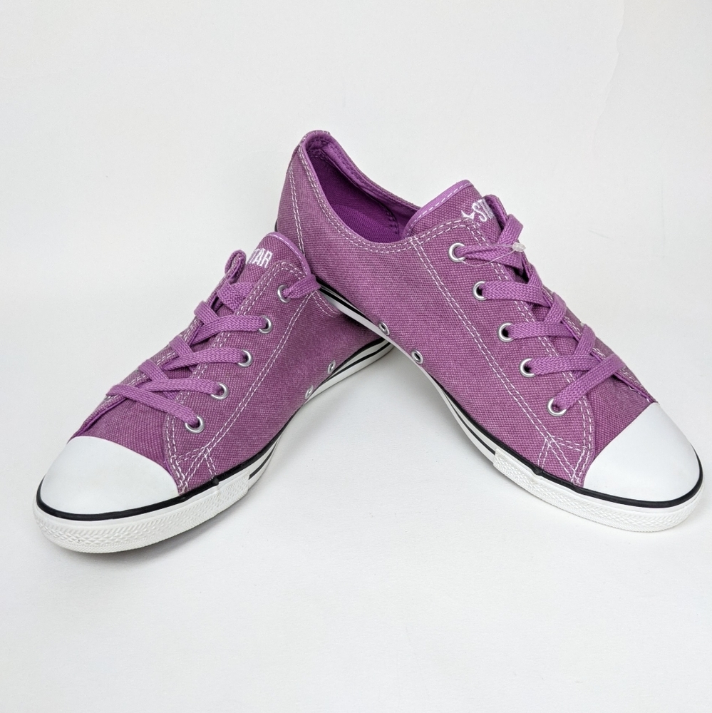 New Converse Purple Iris All Star Dainty Ox Low Shoes